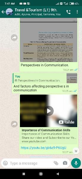 Importance of communication