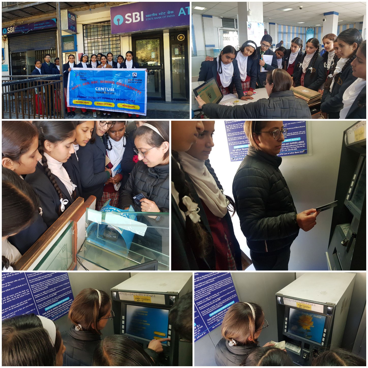 Industry/Field Visit of 10th class at SBI Ghanahatti