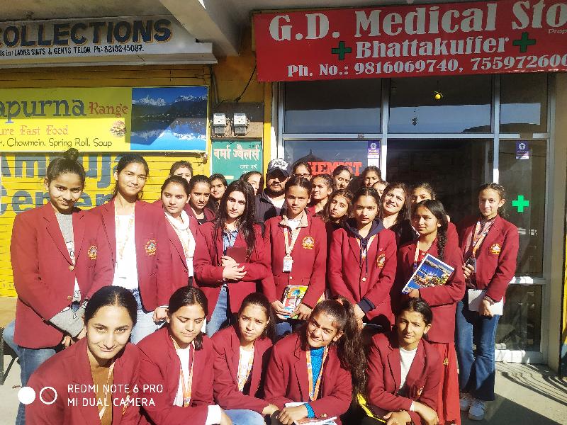 Industry Visit of 11th class at pharmacy store shimla
