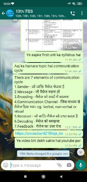 Communication Cycle Elements