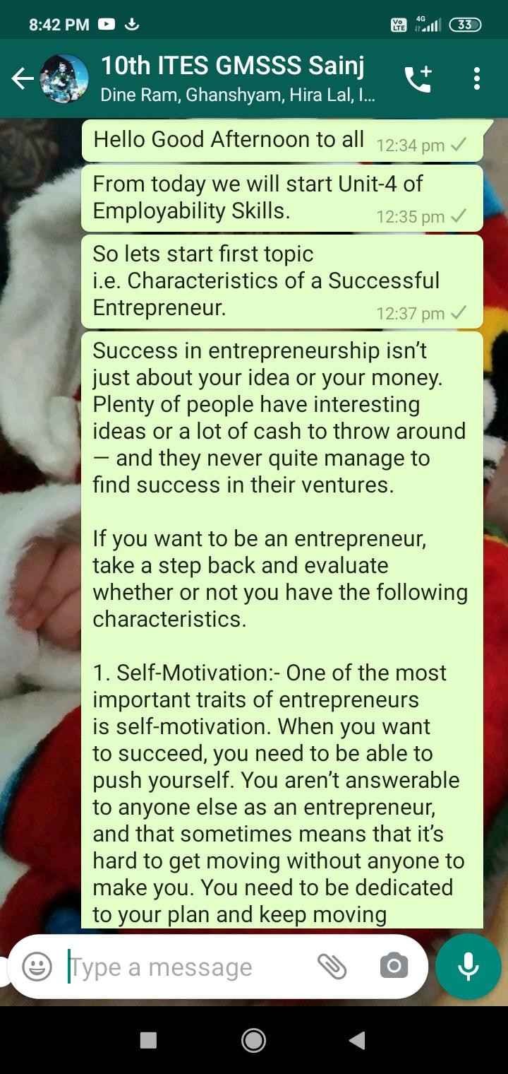 Characteristics of Successful Entrepreneurs.