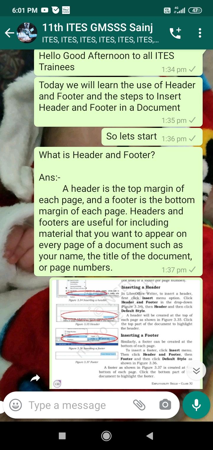 Using Header and Footer